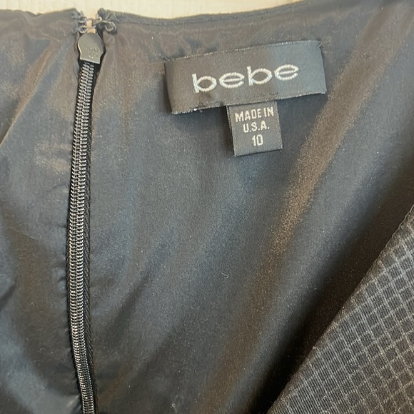 Bebe Vintage  Bubble Hem  Black Dress.  Size 10 - Picture 2 of 8